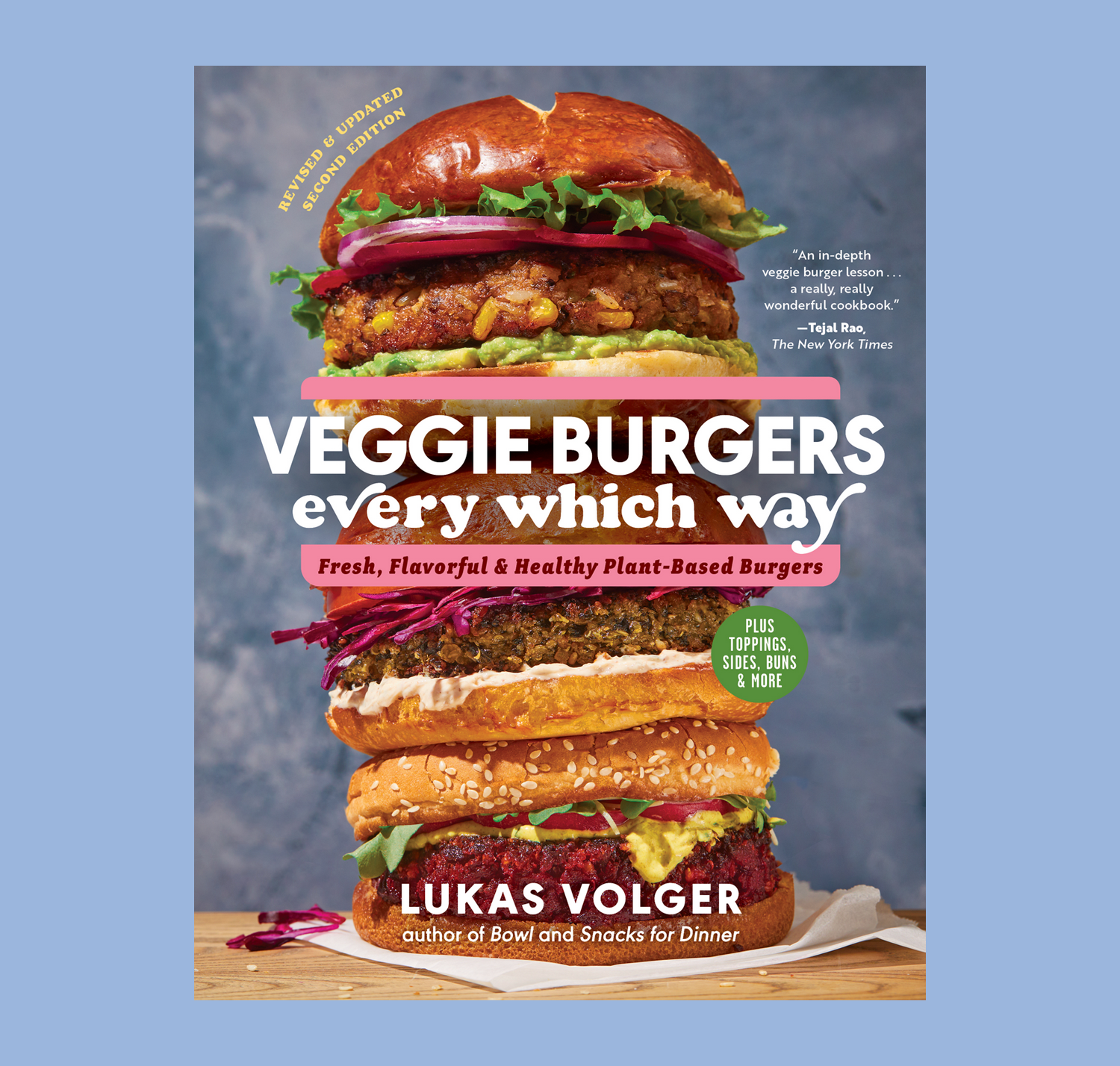 The cover of Veggie Burgers Every Which Way.
